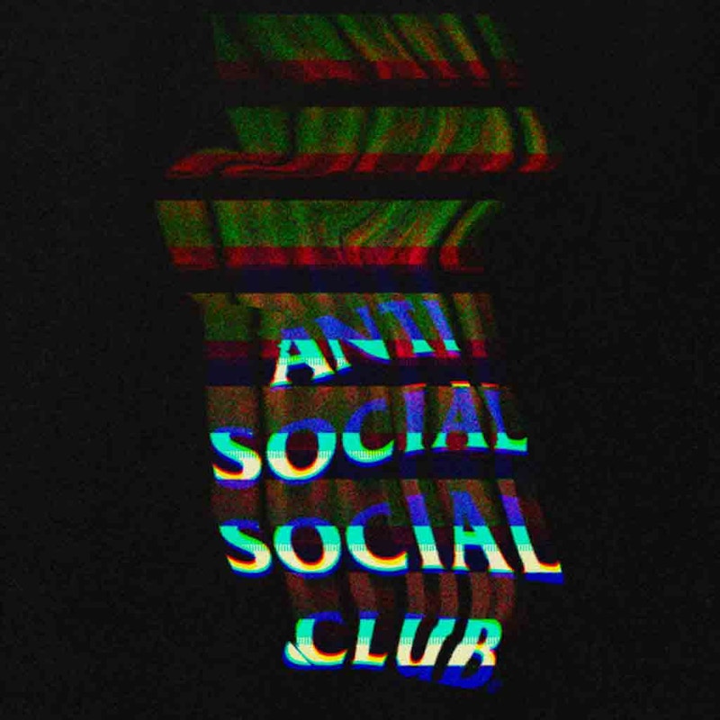 Anti Social Social Club Channel 747 Tee Black
