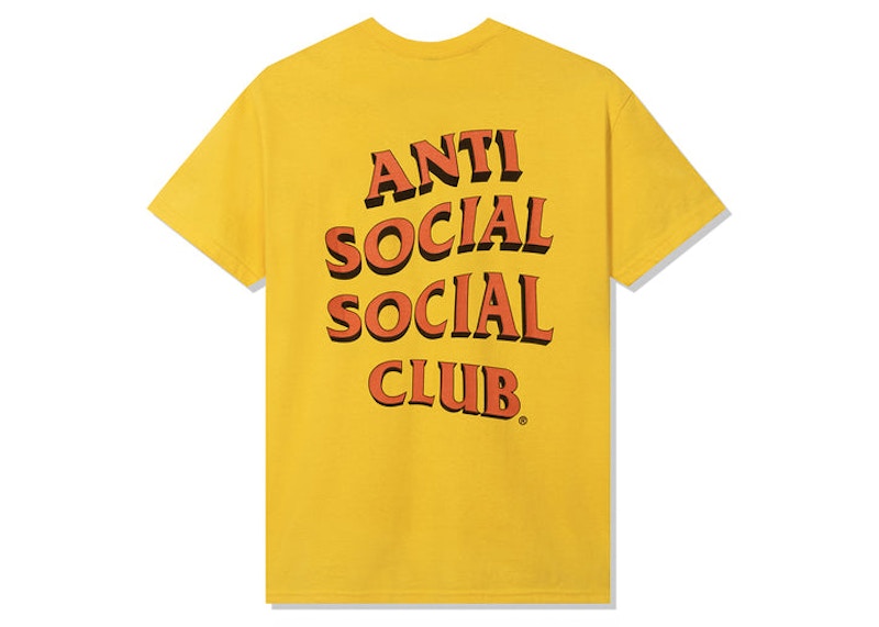 Anti Social Social Club Clamps Daisy Tee Yellow