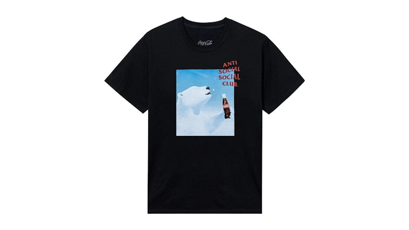 Anti Social Social Club Coca-Cola PB Snowflake Tee Black