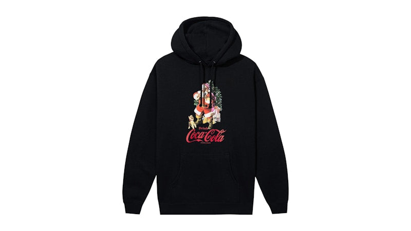 Anti Social Social Club Coca-Cola Santa Social Hoodie Black
