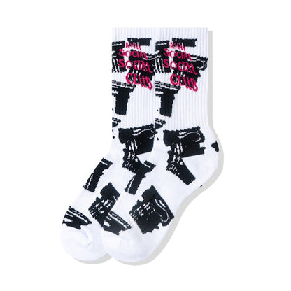 Anti Social Social Club Collapse Socks White