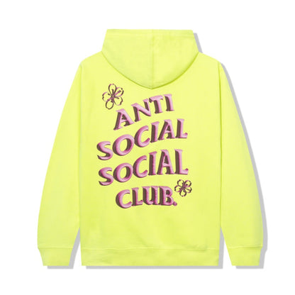 Anti Social Social Club Coral Crush Zip Up Hoodie Yellow