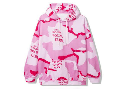 Anti Social Social Club Cotton Candy Hoodie Pink Camo