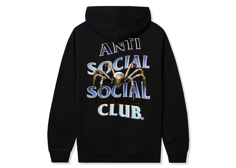 Anti Social Social Club Crawl To Me Heaveyweight Hoodie Black