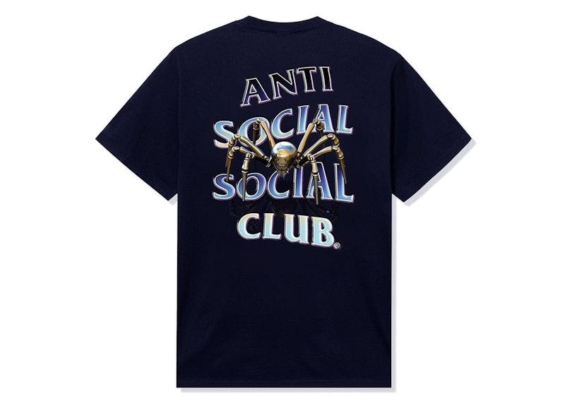 Anti Social Social Club Crawl To Me Tee Navy