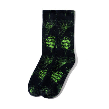 Anti Social Social Club Crawling In The Dark Socks Black