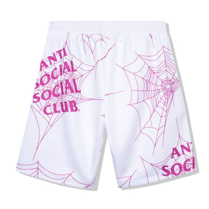 Anti Social Social Club Crawling In The Dark Terry Fleece Shorts White