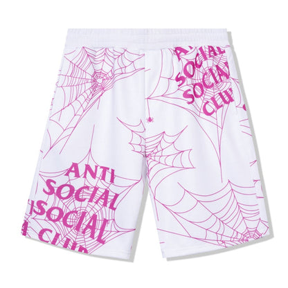 Anti Social Social Club Crawling In The Dark Terry Fleece Shorts White