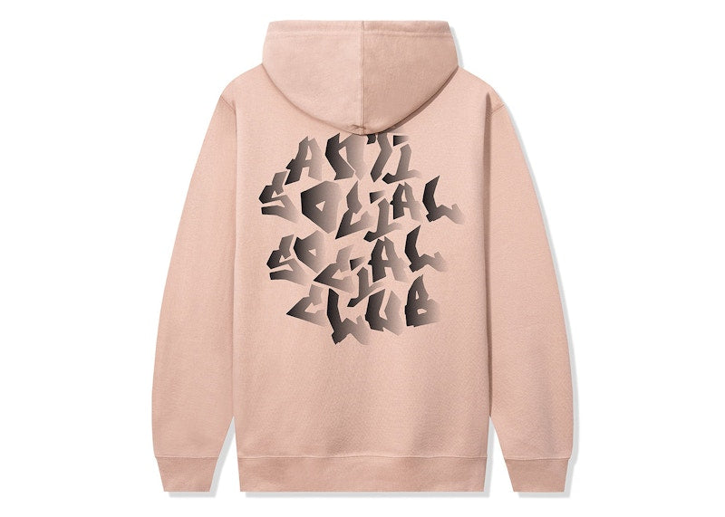 Anti Social Social Club Cry Out Loud Hoodie Dusty Pink