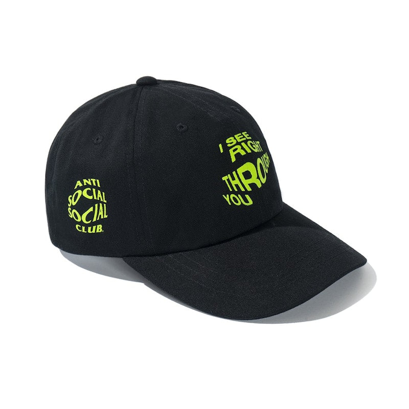 Anti Social Social Club Crystal Clear Cap Black