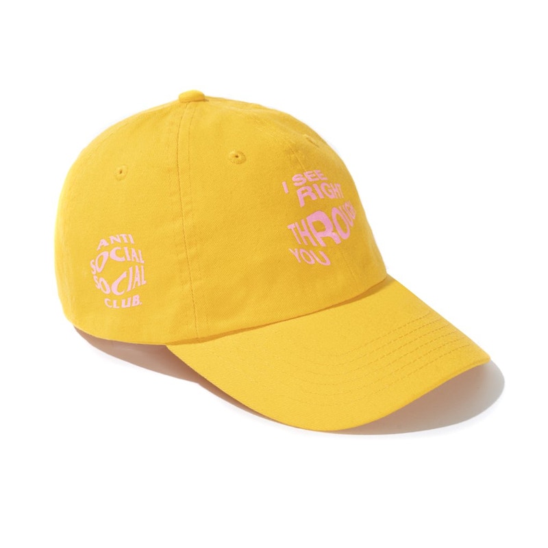 Anti Social Social Club Crystal Clear Cap Gold