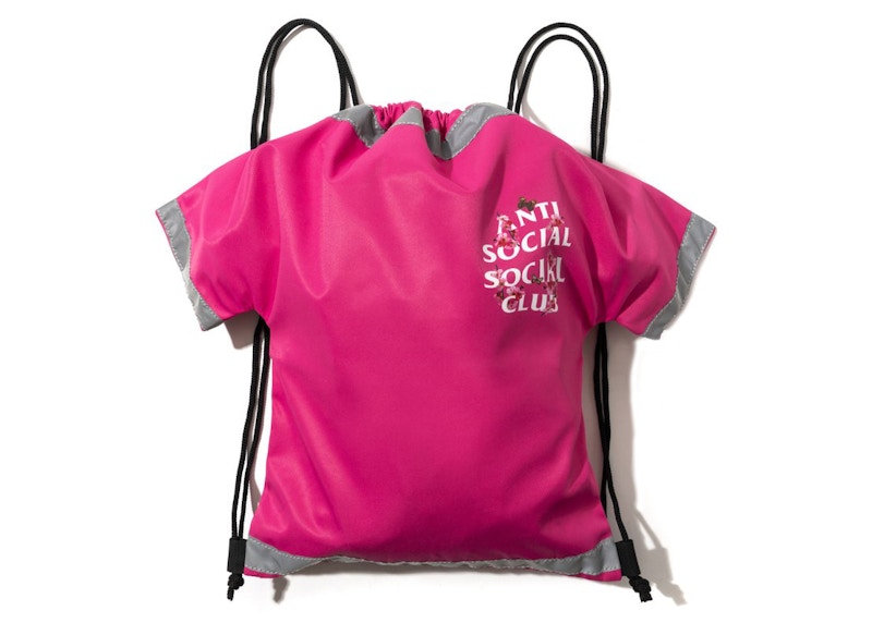 Anti Social Social Club Cute AF Drawstring Bag Pink