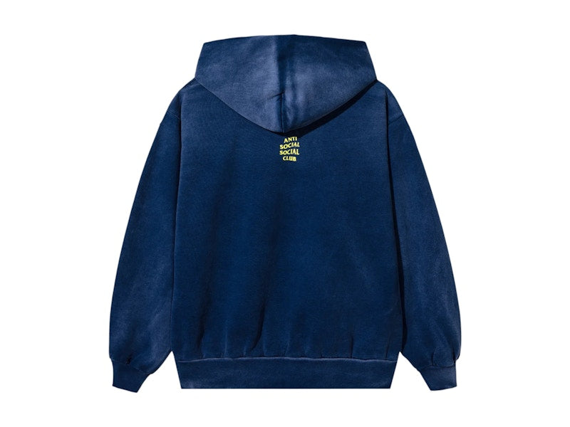 Anti Social Social Club Devils Playground Vintage Hoodie Navy