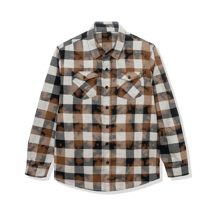 Anti Social Social Club Dialtone Flannel Black Tie Dye