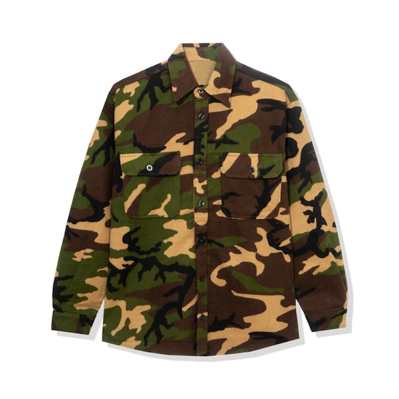 Anti Social Social Club Dialtone Flannel Camo