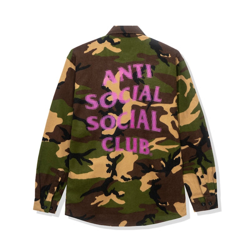 Anti Social Social Club Dialtone Flannel Camo