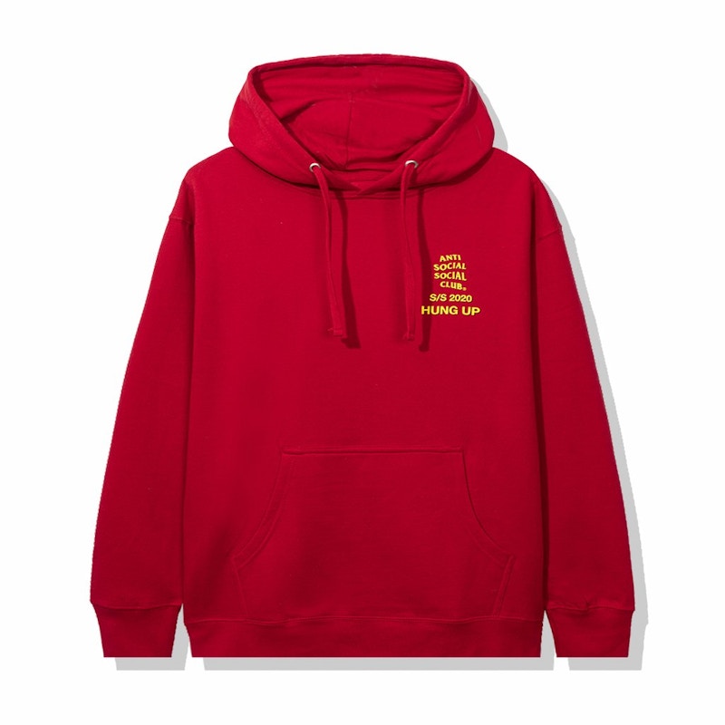 Anti Social Social Club Dialtone Hoodie Red