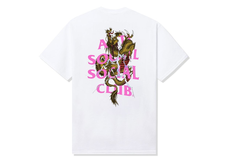 Anti Social Social Club Double Dragon 2 Tee White