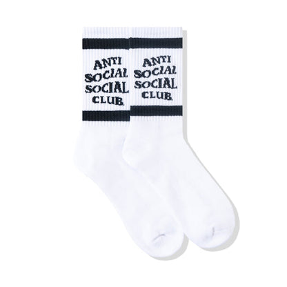 Anti Social Social Club Down The Tube Socks Black/White