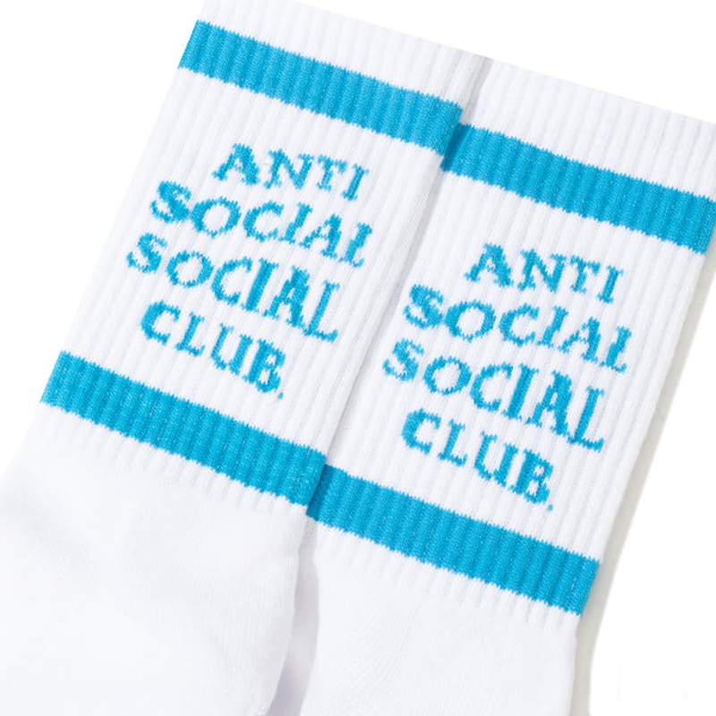 Anti Social Social Club Down The Tube Socks Blue/White