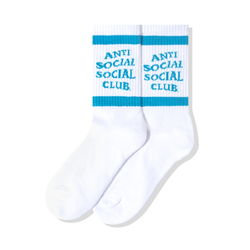 Anti Social Social Club Down The Tube Socks Blue/White