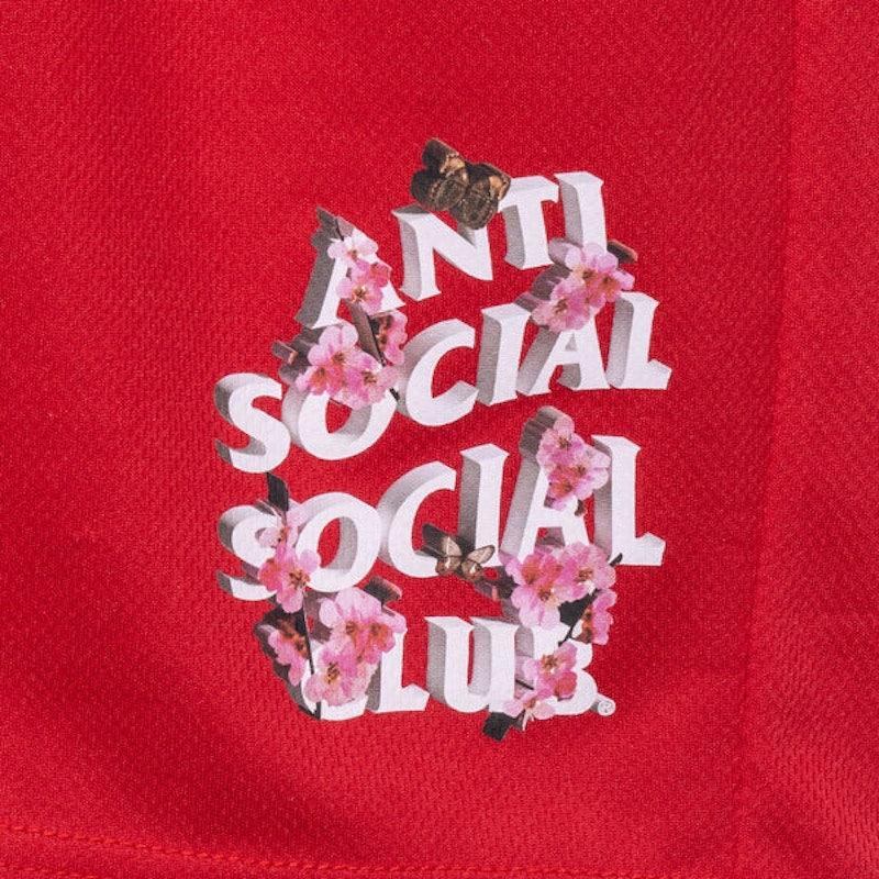 Anti Social Social Club Drama Club Mesh Shorts Red