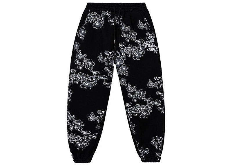 Anti Social Social Club Draw Conclusions Black Sweatpants Black
