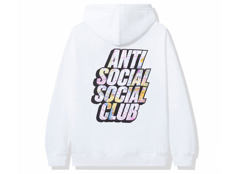 Anti Social Social Club Drop A Pin Hoodie White