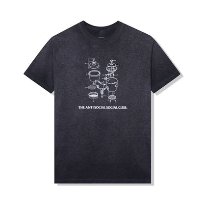 Anti Social Social Club Dying On the Gram Mineral Wash T-shirt Black