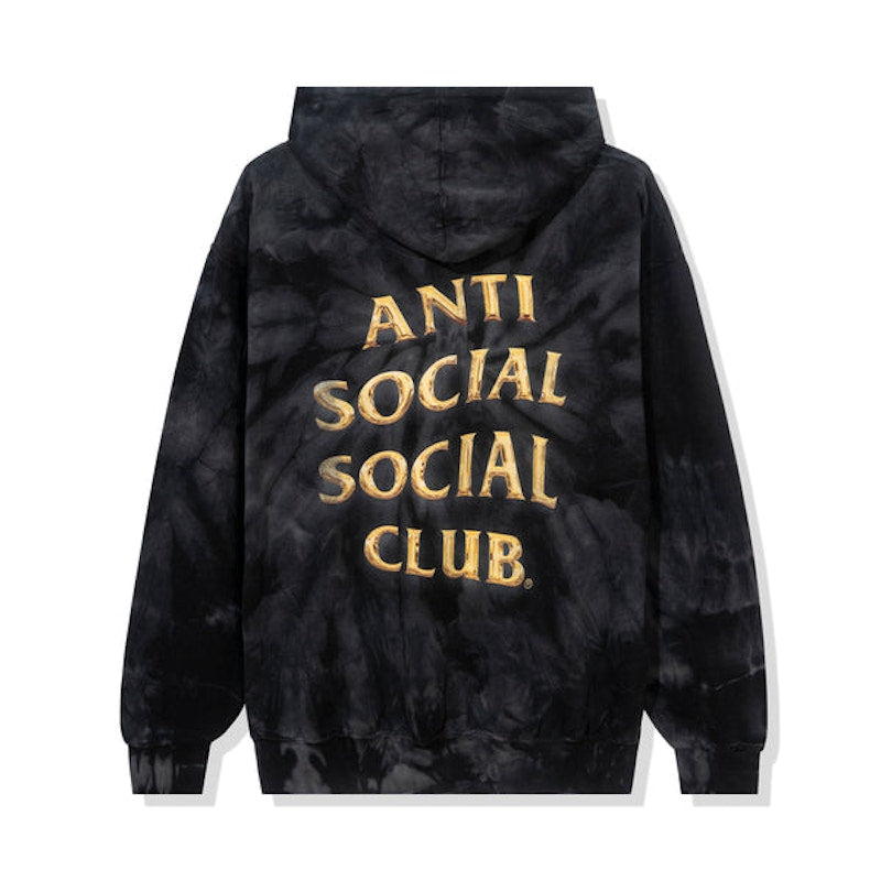 Anti Social Social Club Effectionate Hoodie Black Tie Dye