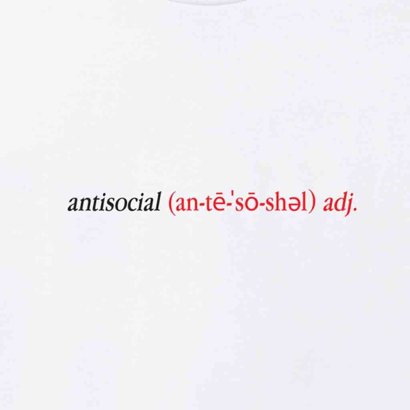 Anti Social Social Club Enrolled Tee White