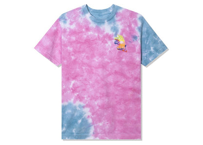 Anti Social Social Club Entheogen Tie Dye Tee Pink/Blue