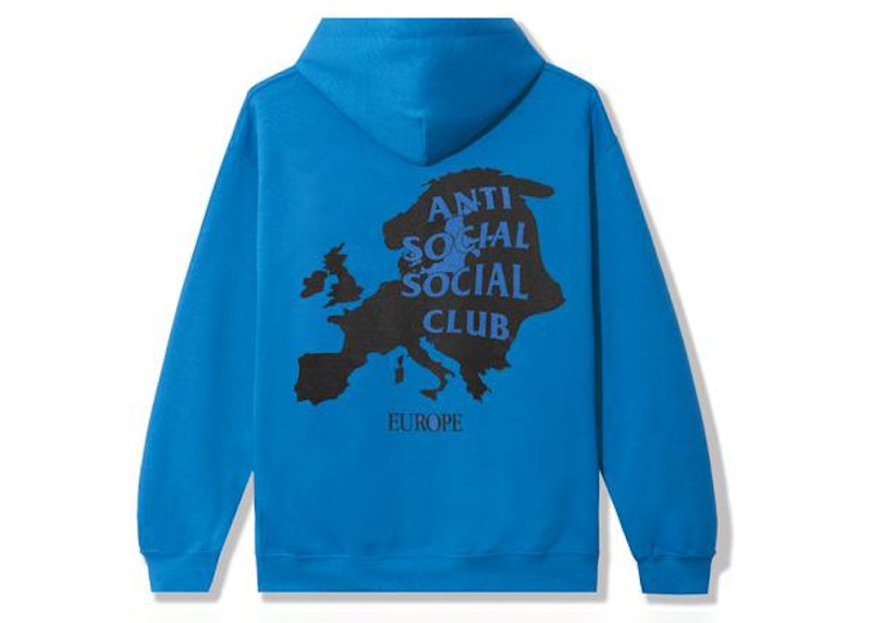 Anti Social Social Club Europe Hoodie Blue
