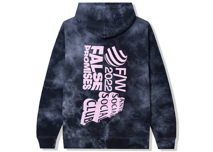 Anti Social Social Club False Promises Hoodie Black Tie Dye