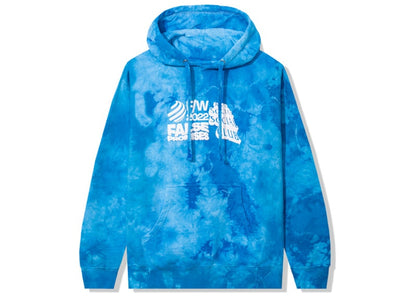 Anti Social Social Club False Promises Hoodie Blue Tie Dye