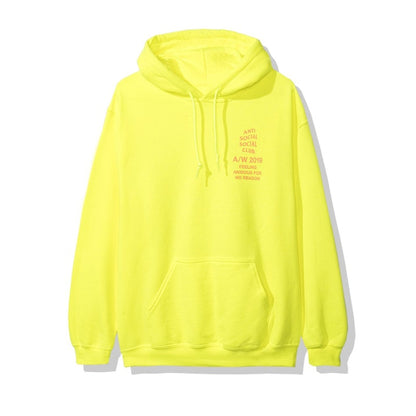 Anti Social Social Club Feeling Anxious Hoodie (FW19) Neon Green
