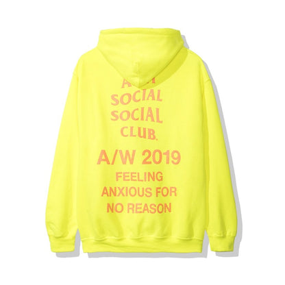 Anti Social Social Club Feeling Anxious Hoodie (FW19) Neon Green