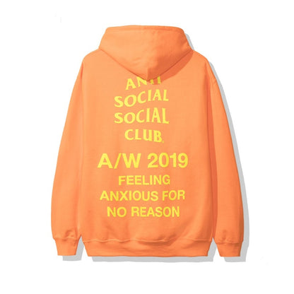 Anti Social Social Club Feeling Anxious Hoodie (FW19) Neon Orange
