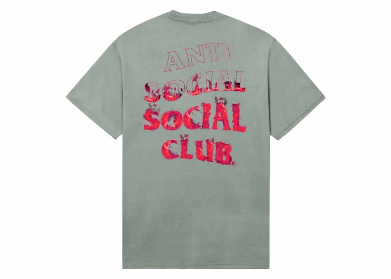 Anti Social Social Club Fire Inside Tee Sage