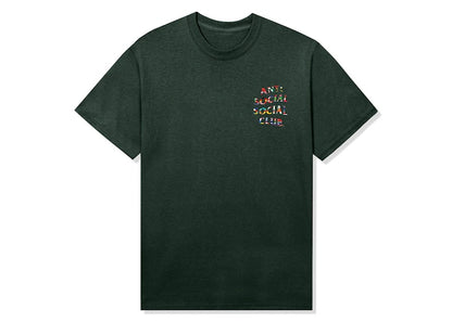 Anti Social Social Club Flag Collage Tee Dark Green