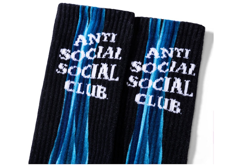 Anti Social Social Club Fracture Socks Black