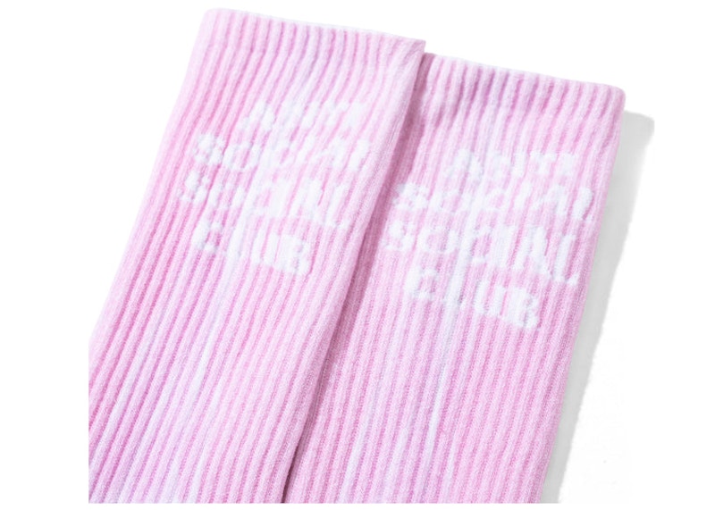 Anti Social Social Club Fracture Socks Pink
