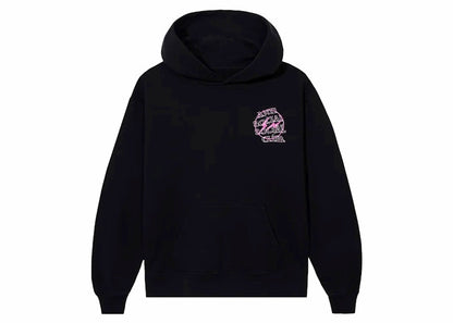 Anti Social Social Club Fragment Bolt Hoodie Black/Pink