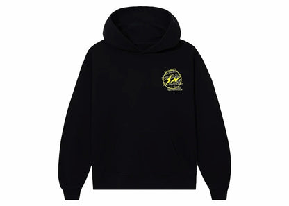 Anti Social Social Club Fragment Bolt Hoodie Black/Yellow