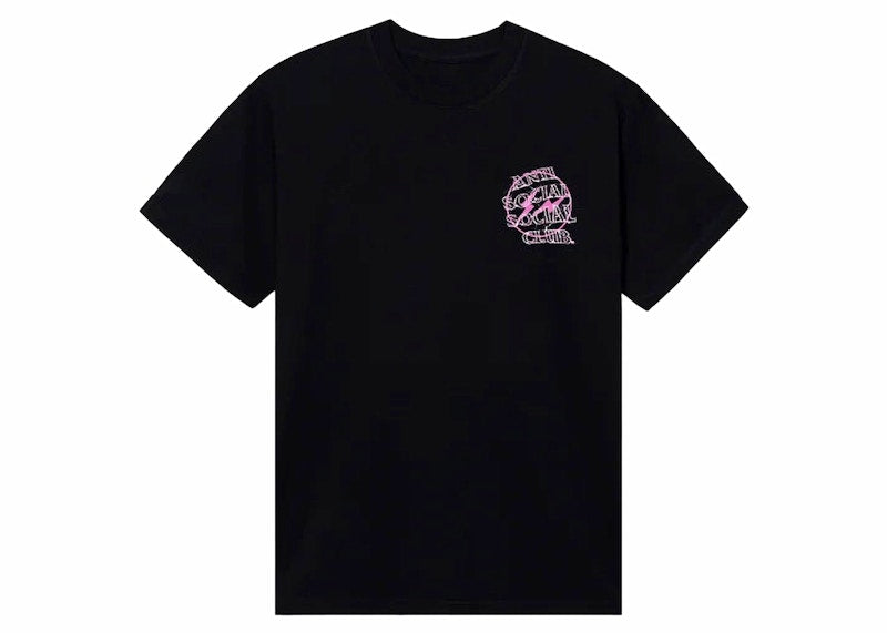 Anti Social Social Club Fragment Bolt Tee Black/Pink