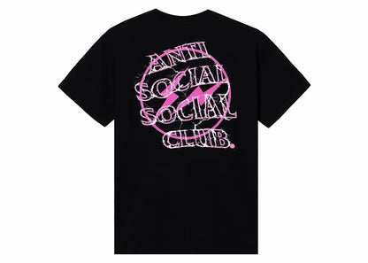 Anti Social Social Club Fragment Bolt Tee Black/Pink