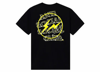 Anti Social Social Club Fragment Bolt Tee Black/Yellow