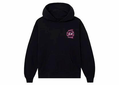 Anti Social Social Club Fragment Half Tone Hoodie Black/Pink