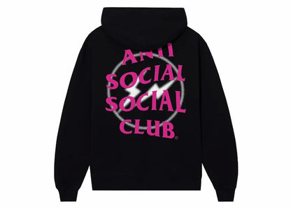 Anti Social Social Club Fragment Half Tone Hoodie Black/Pink