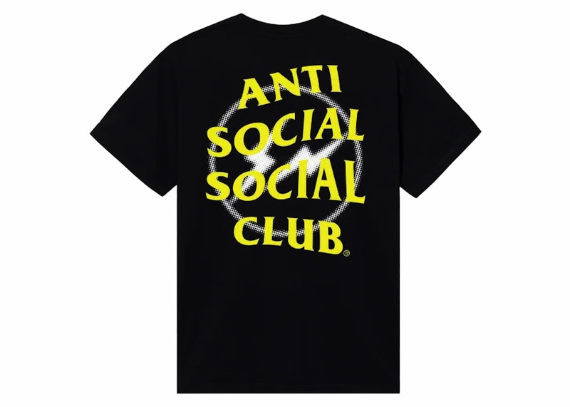 Anti Social Social Club Fragment Half Tone Tee Black/Yellow